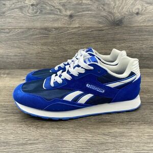 Reebok Classic Nylon Sneakers Womens Size 8 Blue White Retro Athleisure